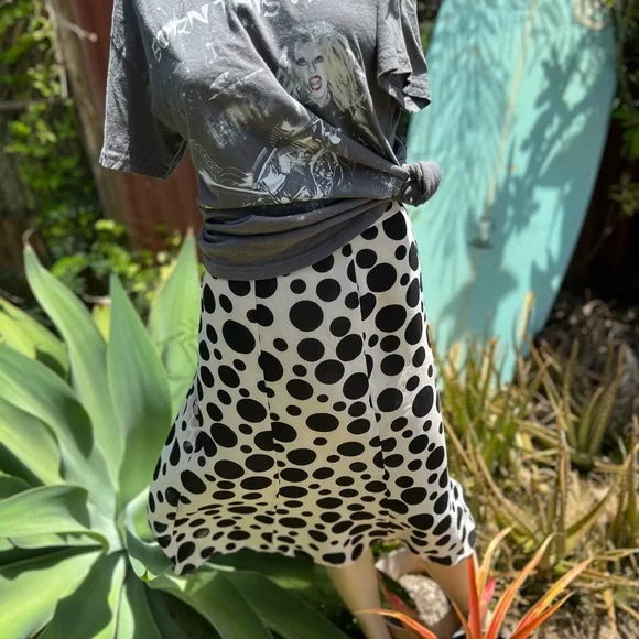 Vintage Kasper Polka Dot Skirt Y2K - Picture 2 of 4